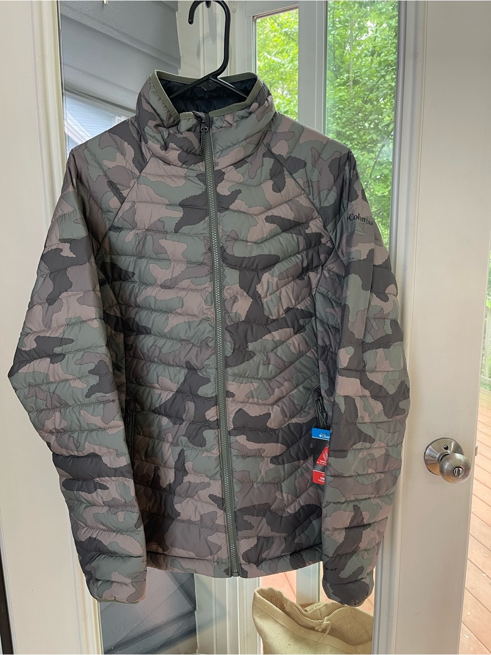 NWT Columbia Women’s Powder Lite Jacket Camo Omni-Heat Large L